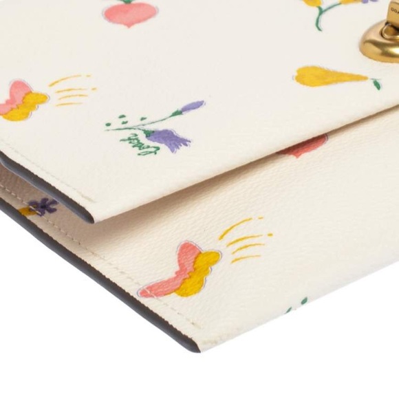 Coach Large Turnlock Pouch/Clutch in Garden Print - Picture 7 of 15